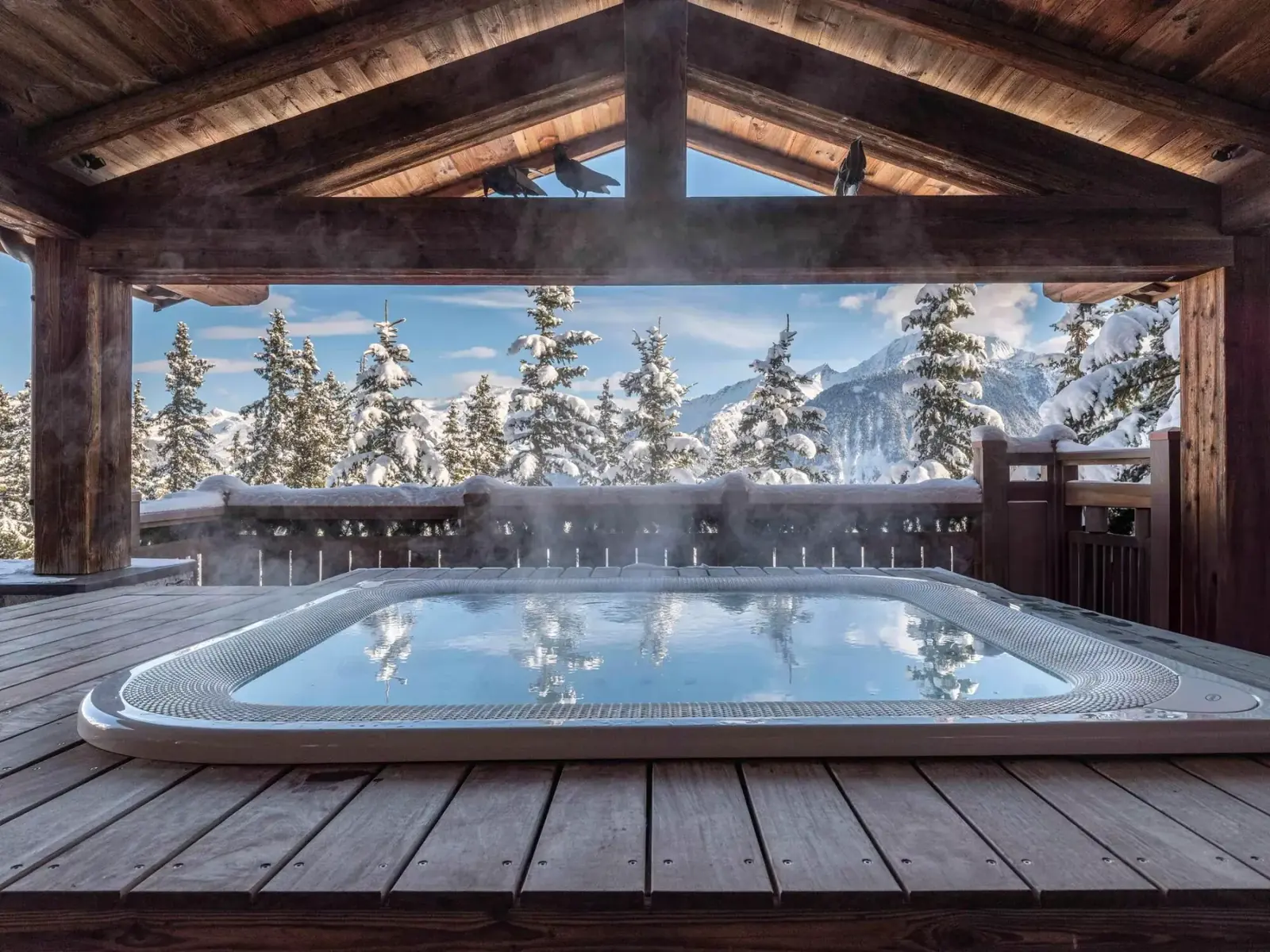 Alpine chalet spa escape