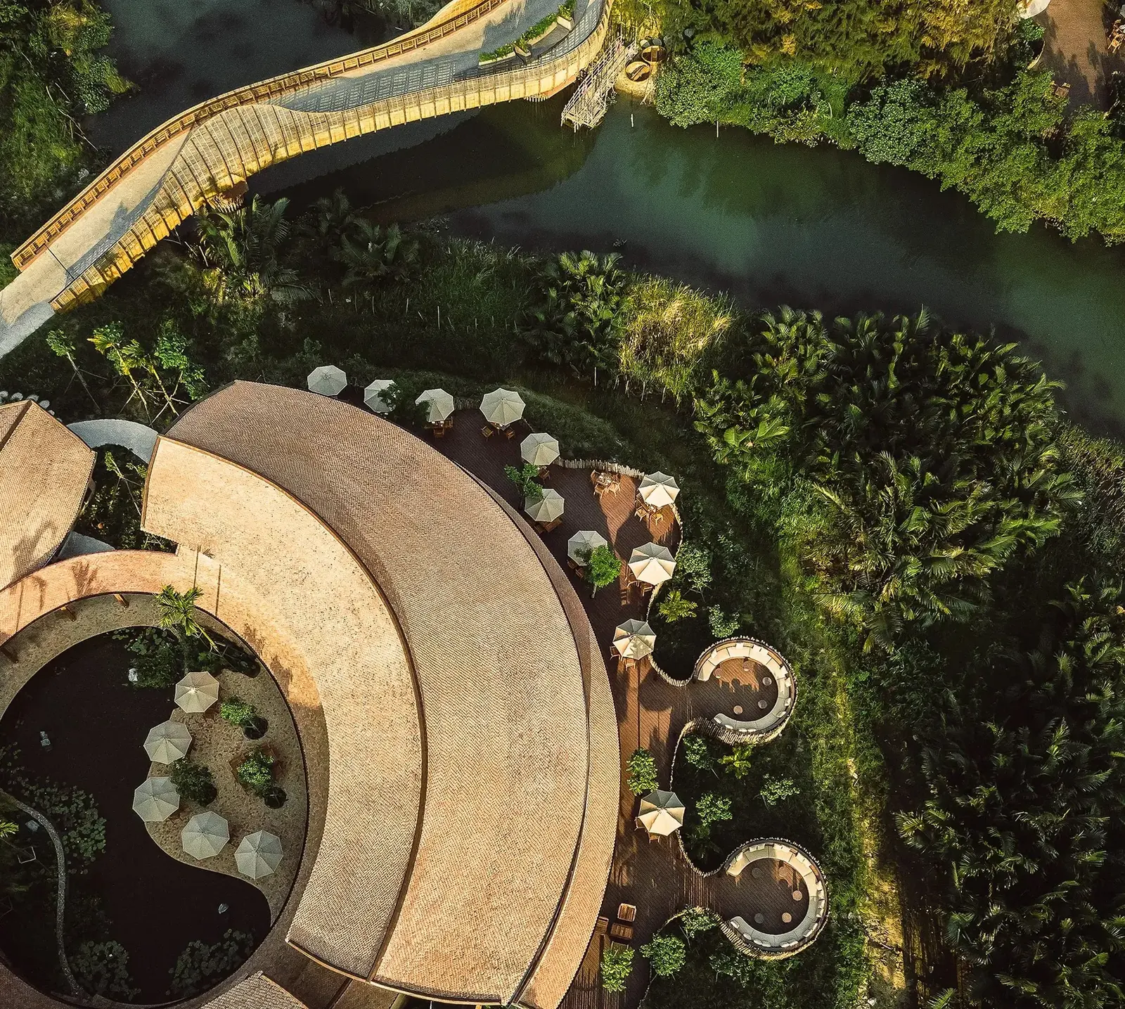 Namia River Retreat aerial view