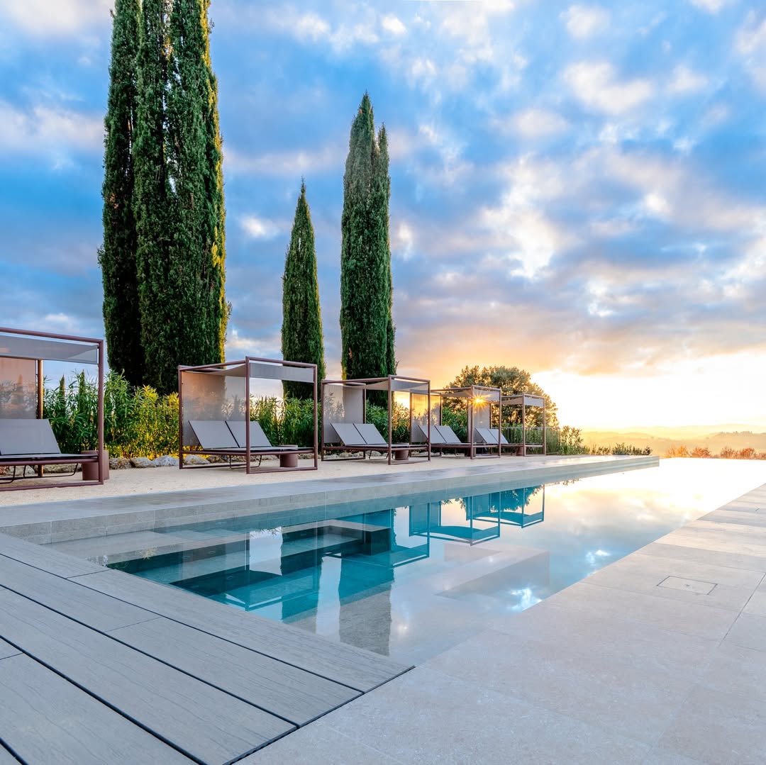 Tuscan villa infinity pool