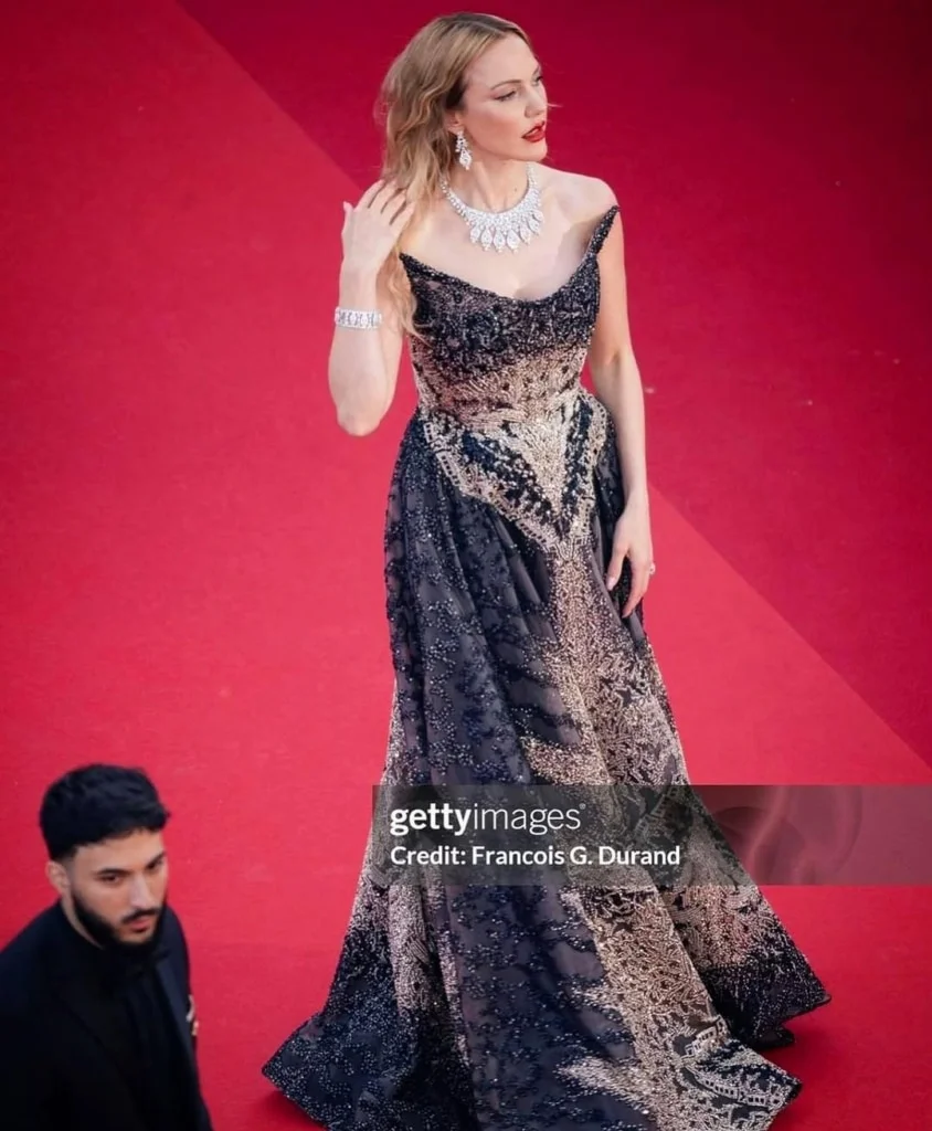 High fashion red carpet