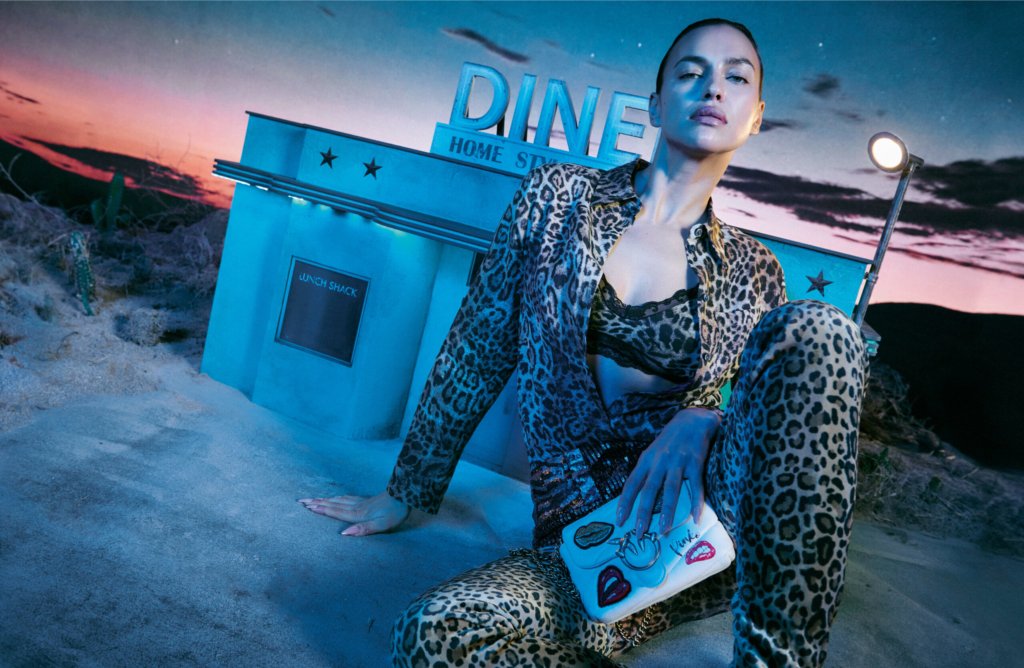 IRINA SHAYK x PINKO love bag campaign 