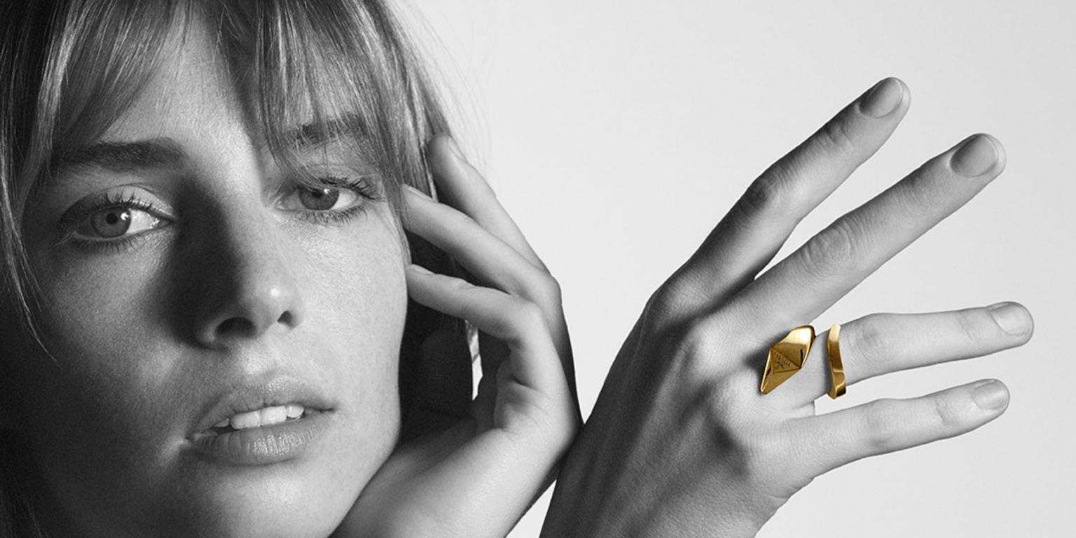 Prada Unveils Its First Fine Jewelry Line Made With Recycled Gold -  Babble-up