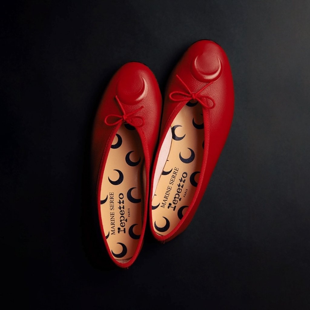 Marine Serre x Repetto Red 