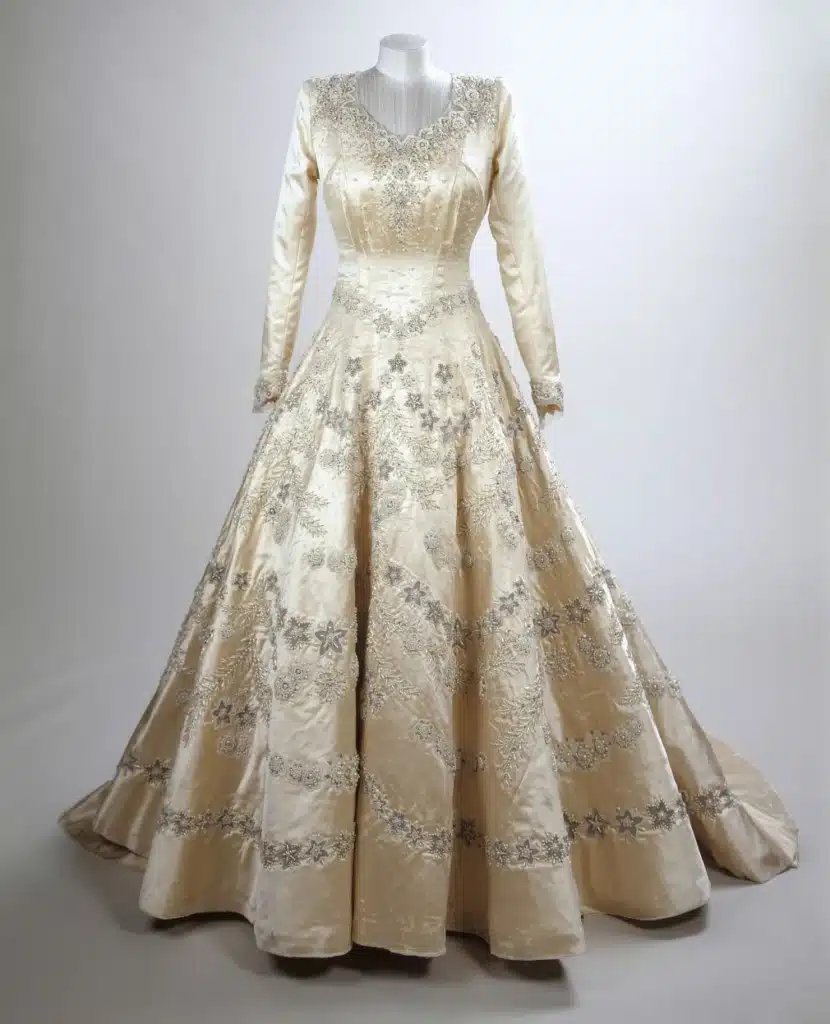Princess Elizabeth's wedding dress by Norman Hartnell, from 1947