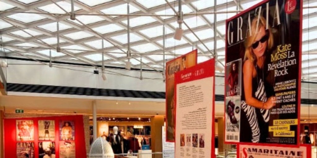 Grazia and ELLE Exhibitions at Paris' Department Stores